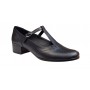 Pantofi dama cu bareta pentru dans - Model Negru din piele naturala STD22N